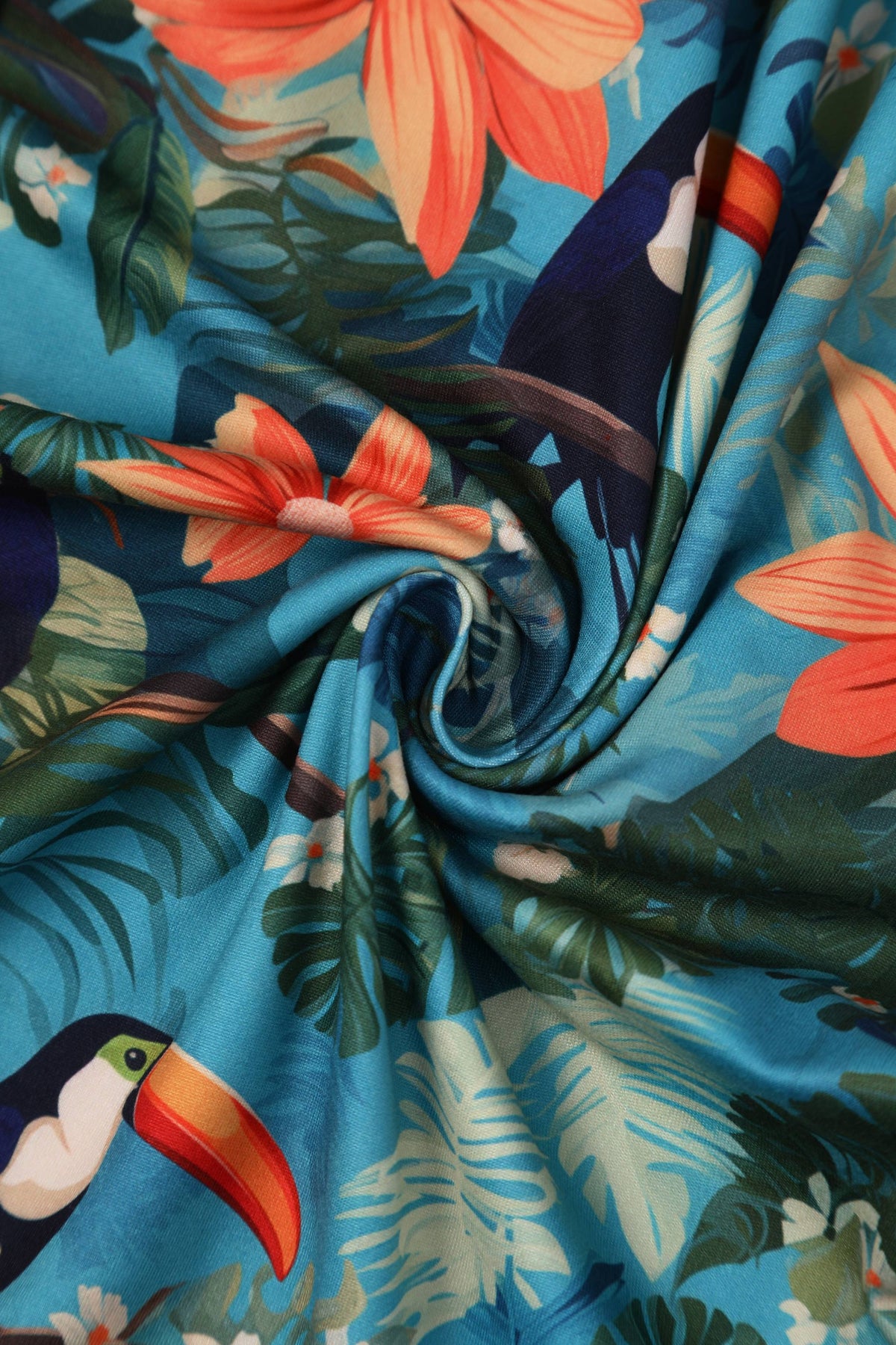 Brigitte Tropical Toucan Strappy Jumpsuit