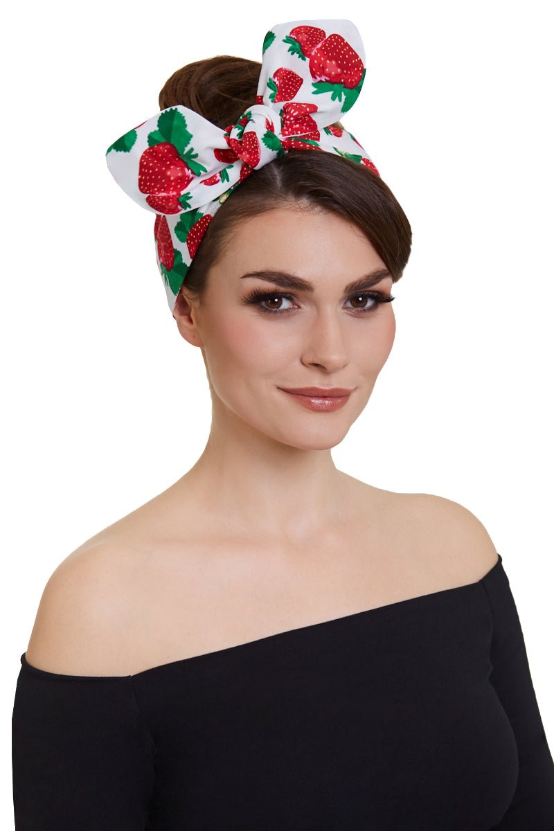 Headband in Strawberry Print