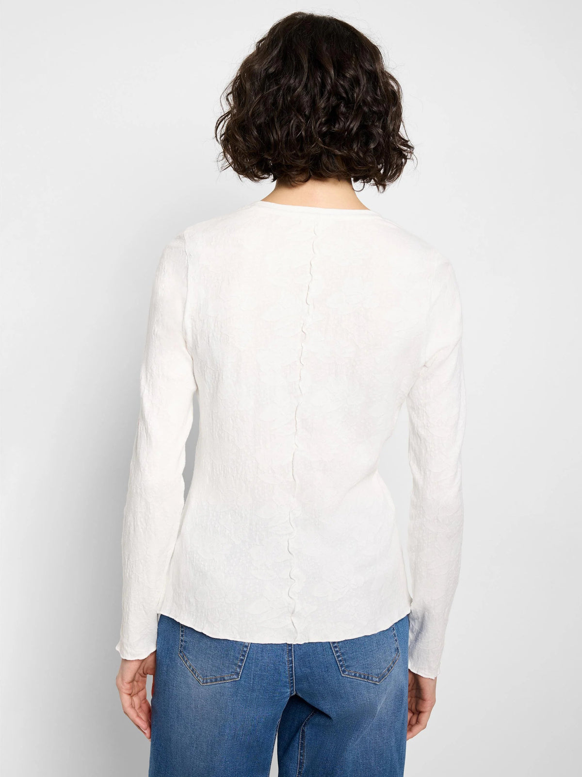 NZT Lace Knit V-Neck T-Shirt
