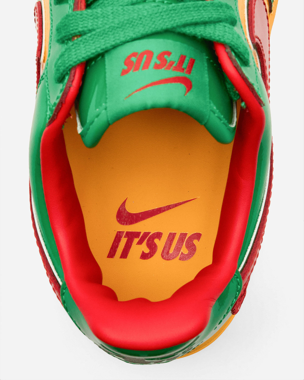 Us Force 1 Sneakers Lucky Green / Mystic Red