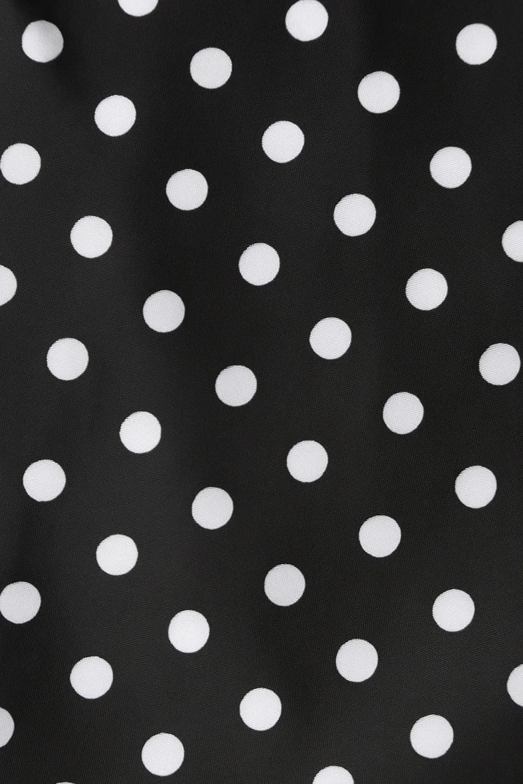 Lily Black Swing Dress With White Polka Dots