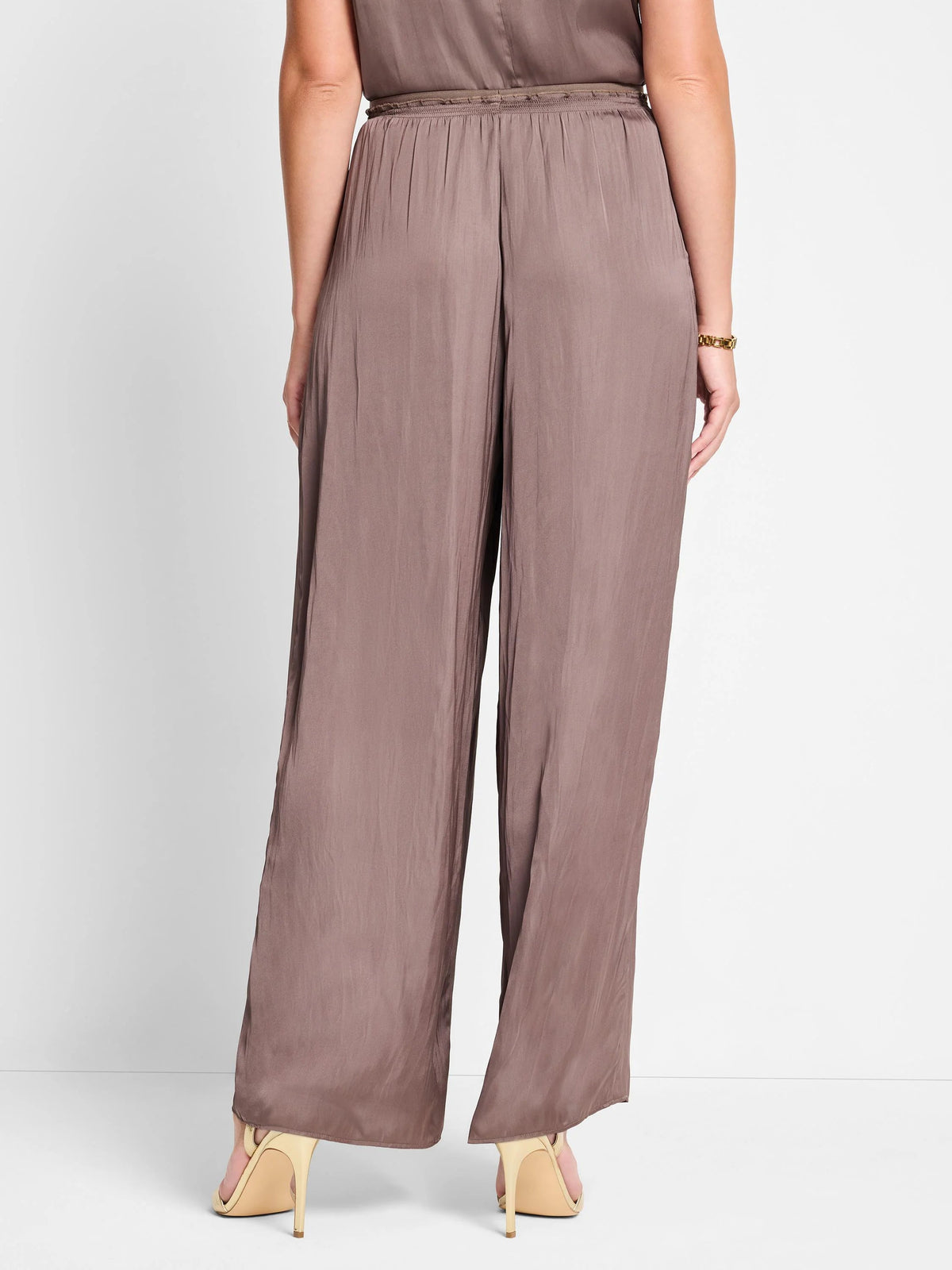Glossy Sheen Pull On Pant