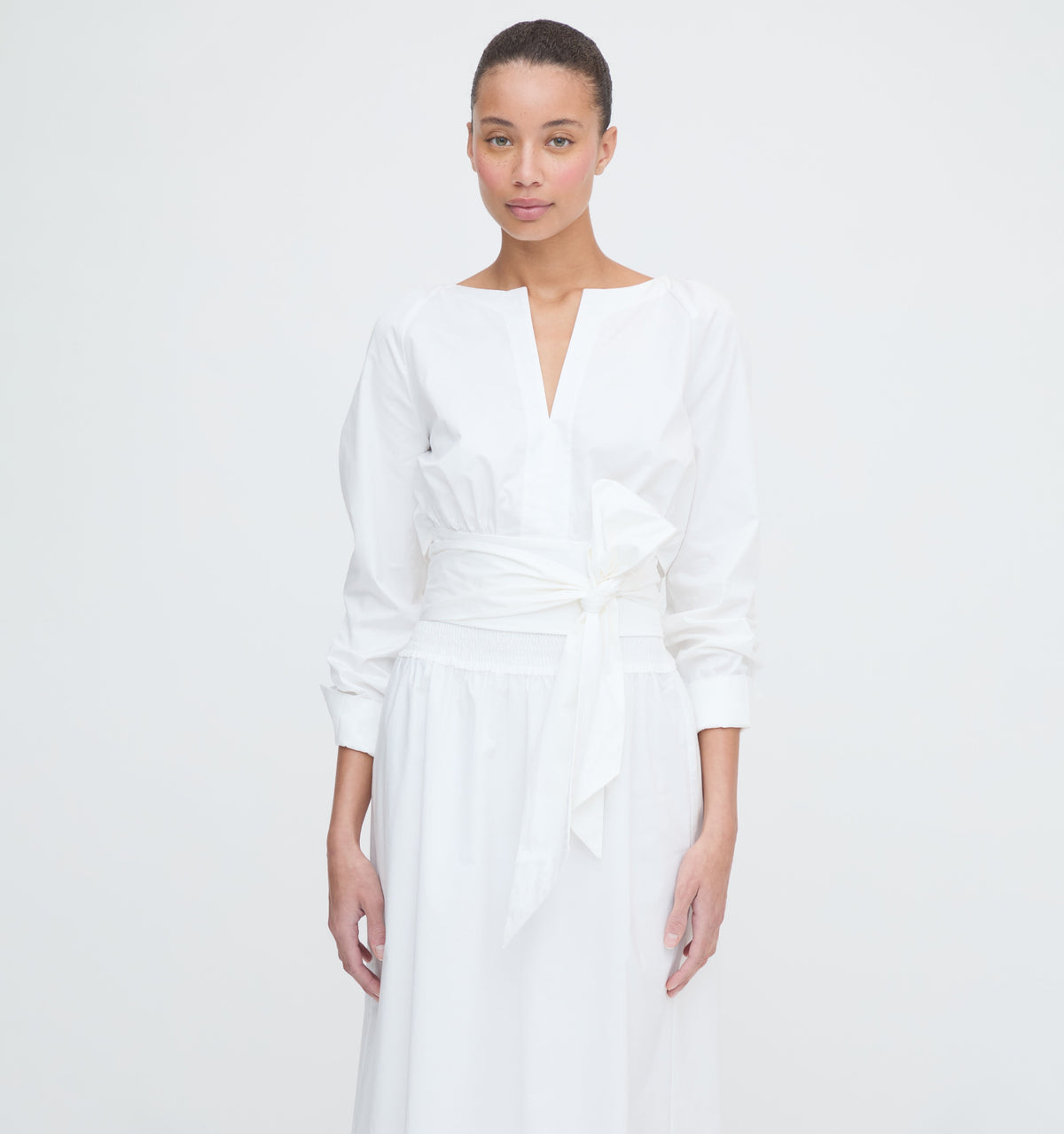 The Delphine Nap Skirt - White