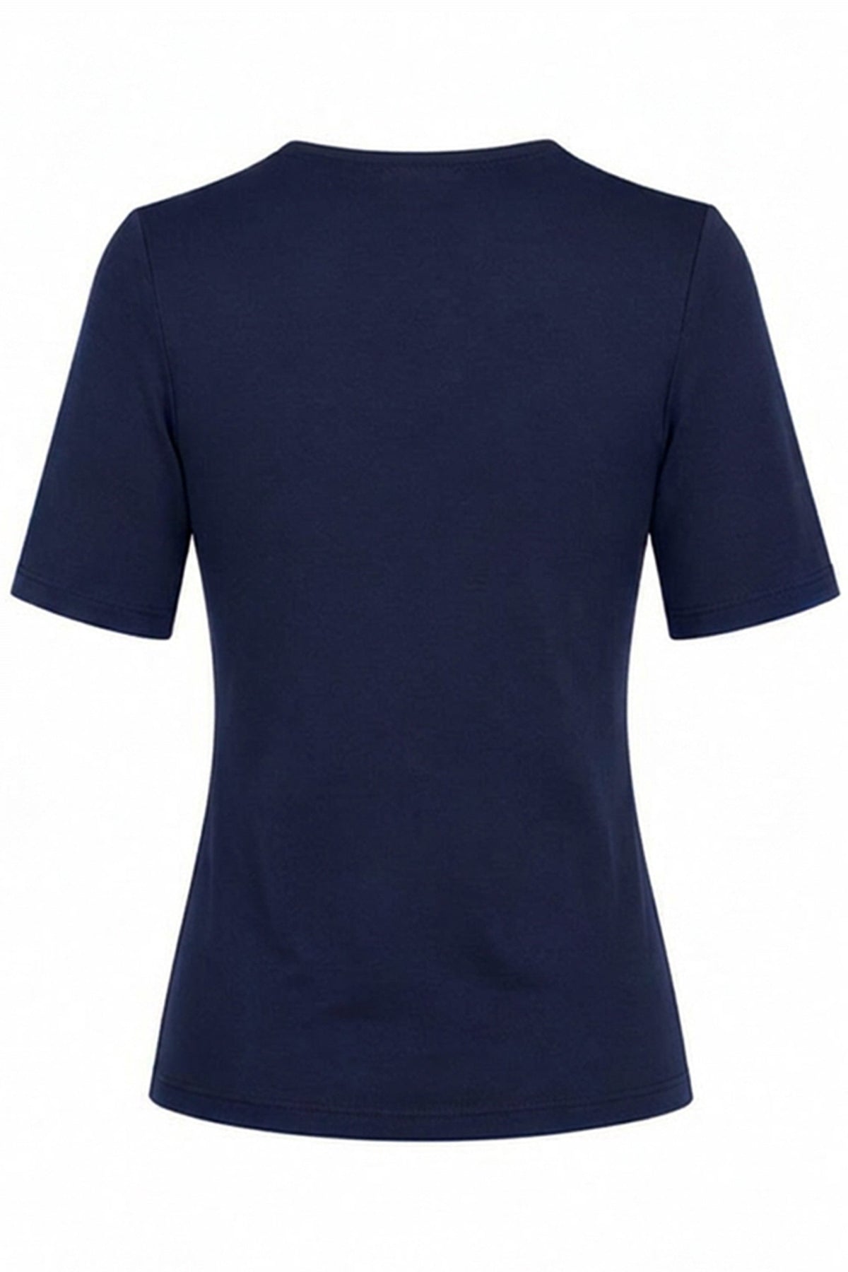 Anne Navy Blue Elbow-Sleeve Top