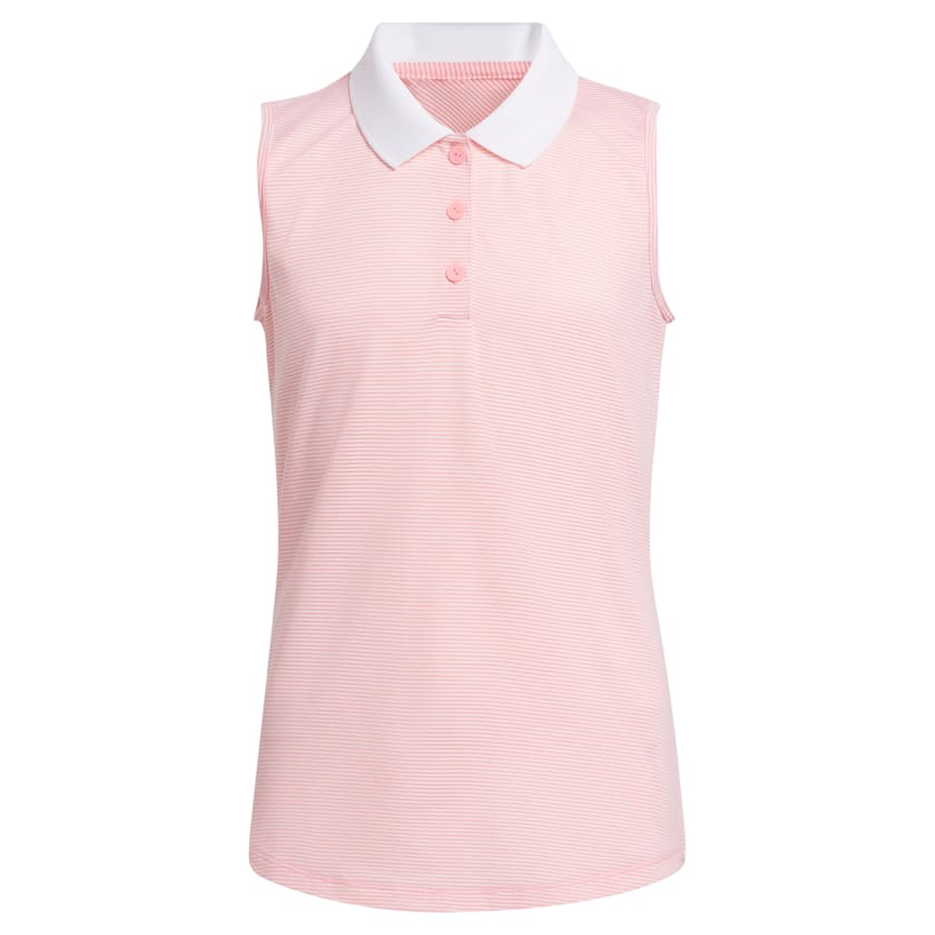 Kids' adidas Ottoman Striped Sleeveless Polo Shirt