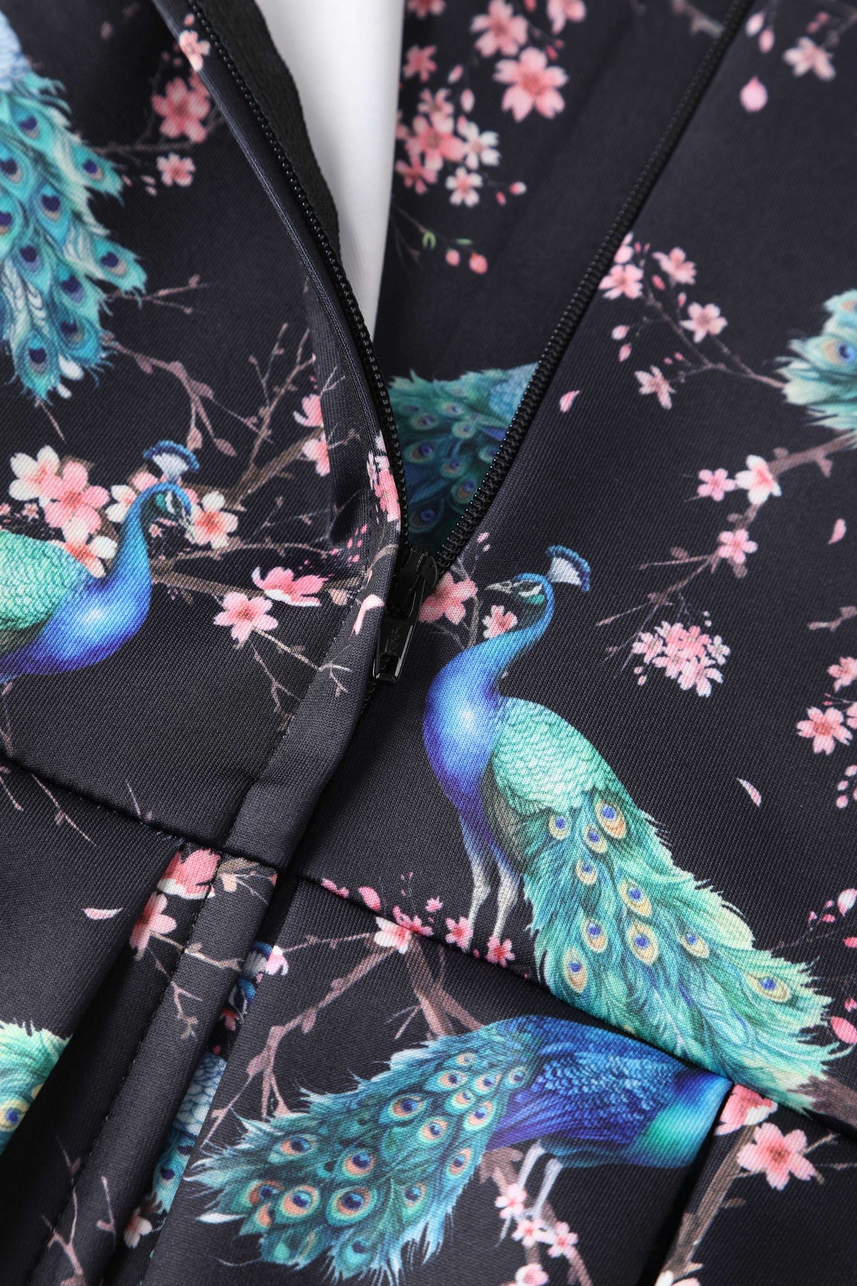 Amanda Peacock Swing Dress In Dark Blue