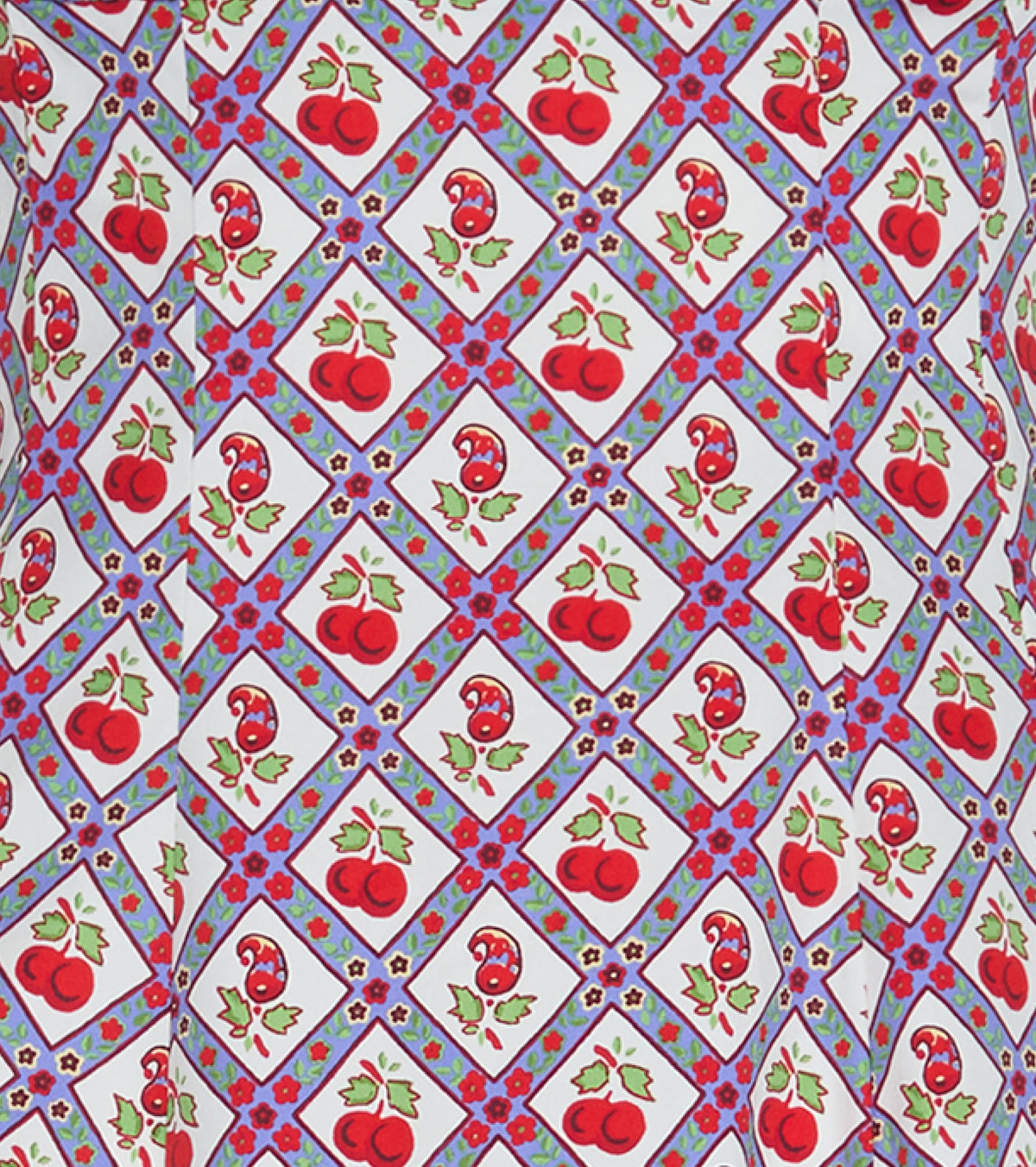 The Baby Ellie Nap Dress - Diamond Cherries Cherry Red