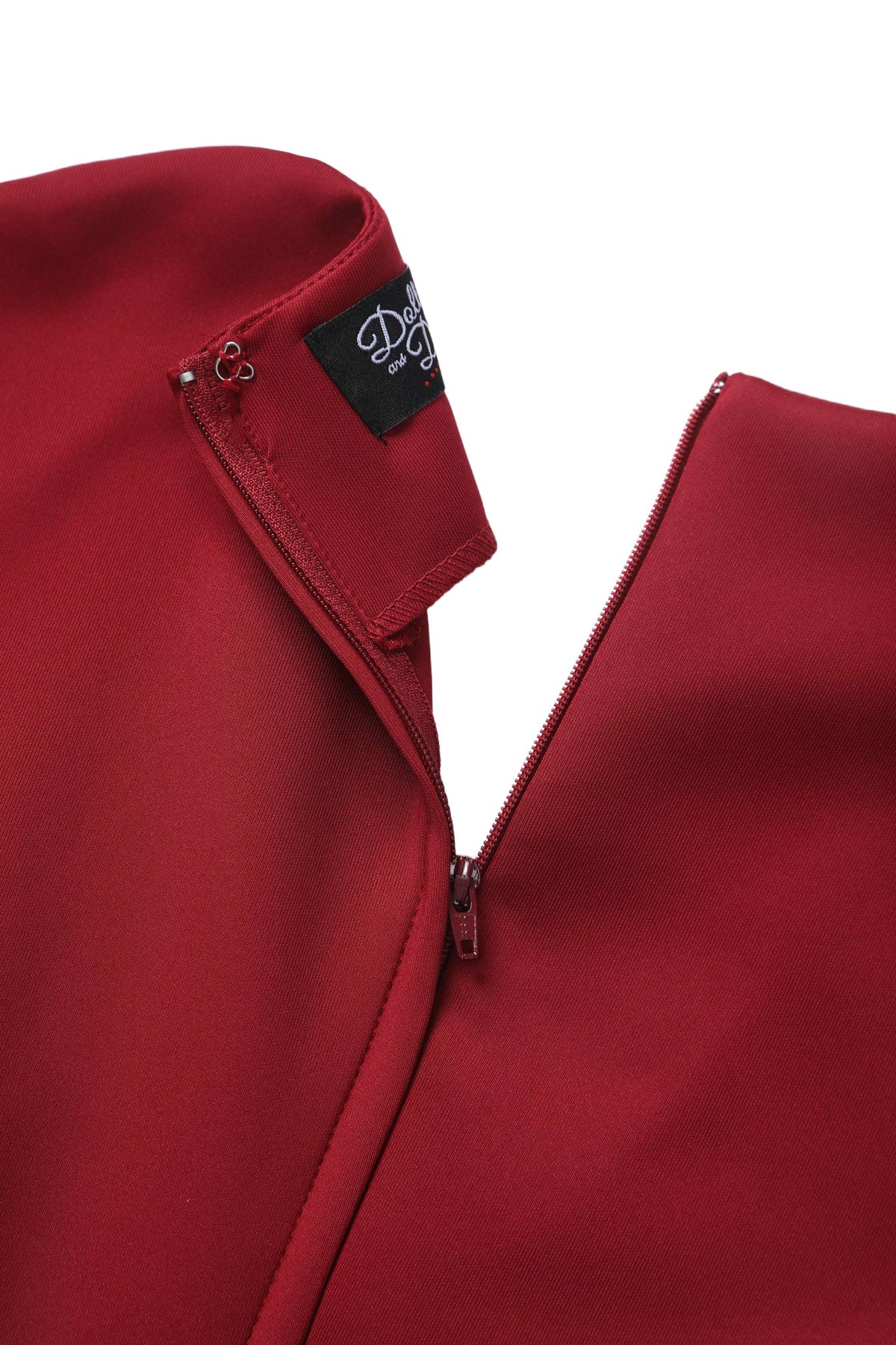 Maria Burgundy Circle Dress