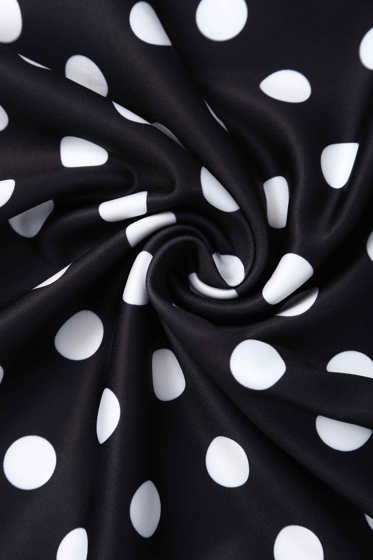 Beverly Monochrome Polka Dot Off Shoulder Dress