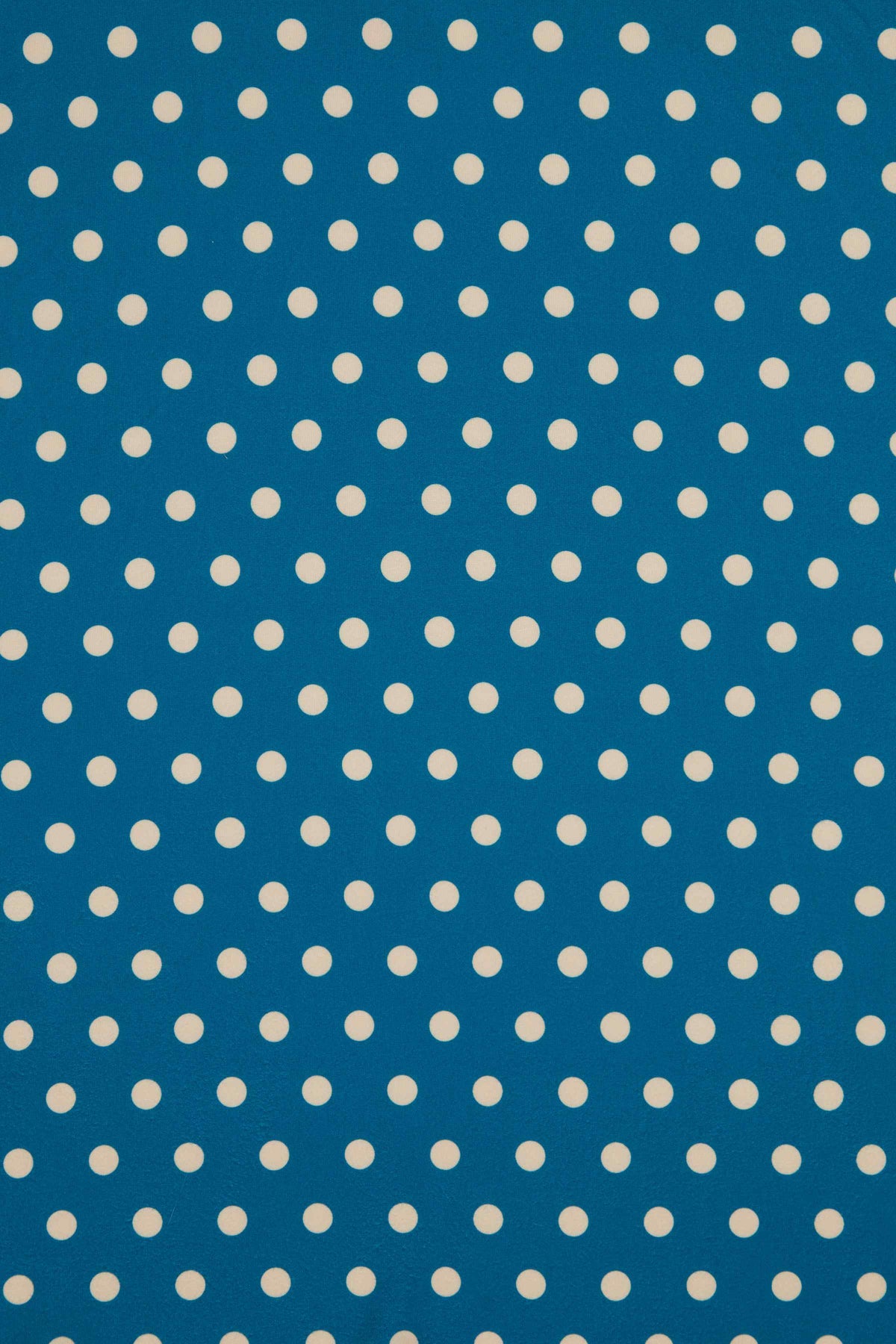 Matilda Peacock Blue & Cream Polka Dot Wrap Dress