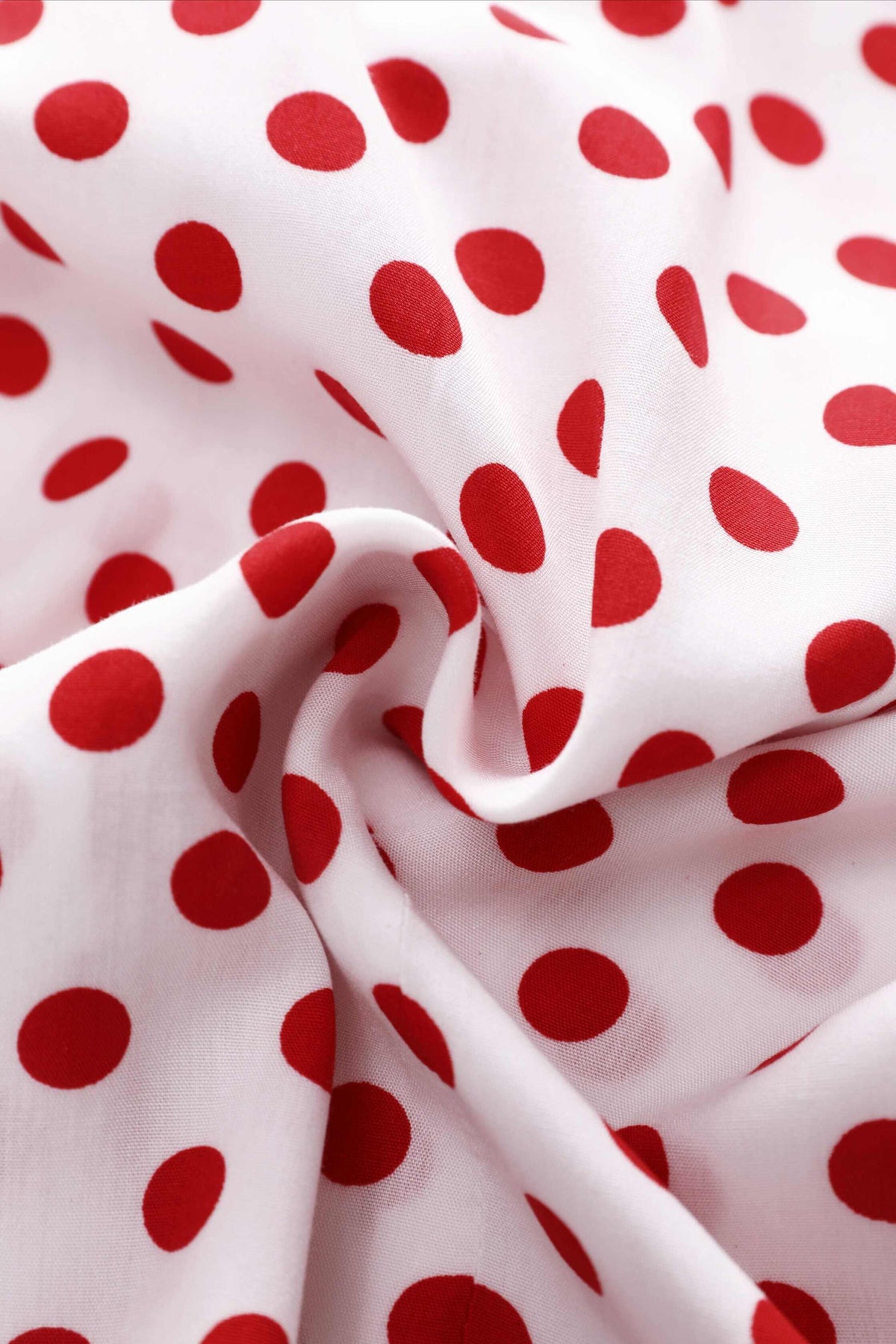 Margaret Red Polka Dot Long Sleeved Blouse