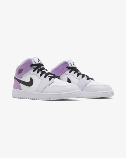 NIKE AIR JORDAN1 MID BARELY GRAPE GS