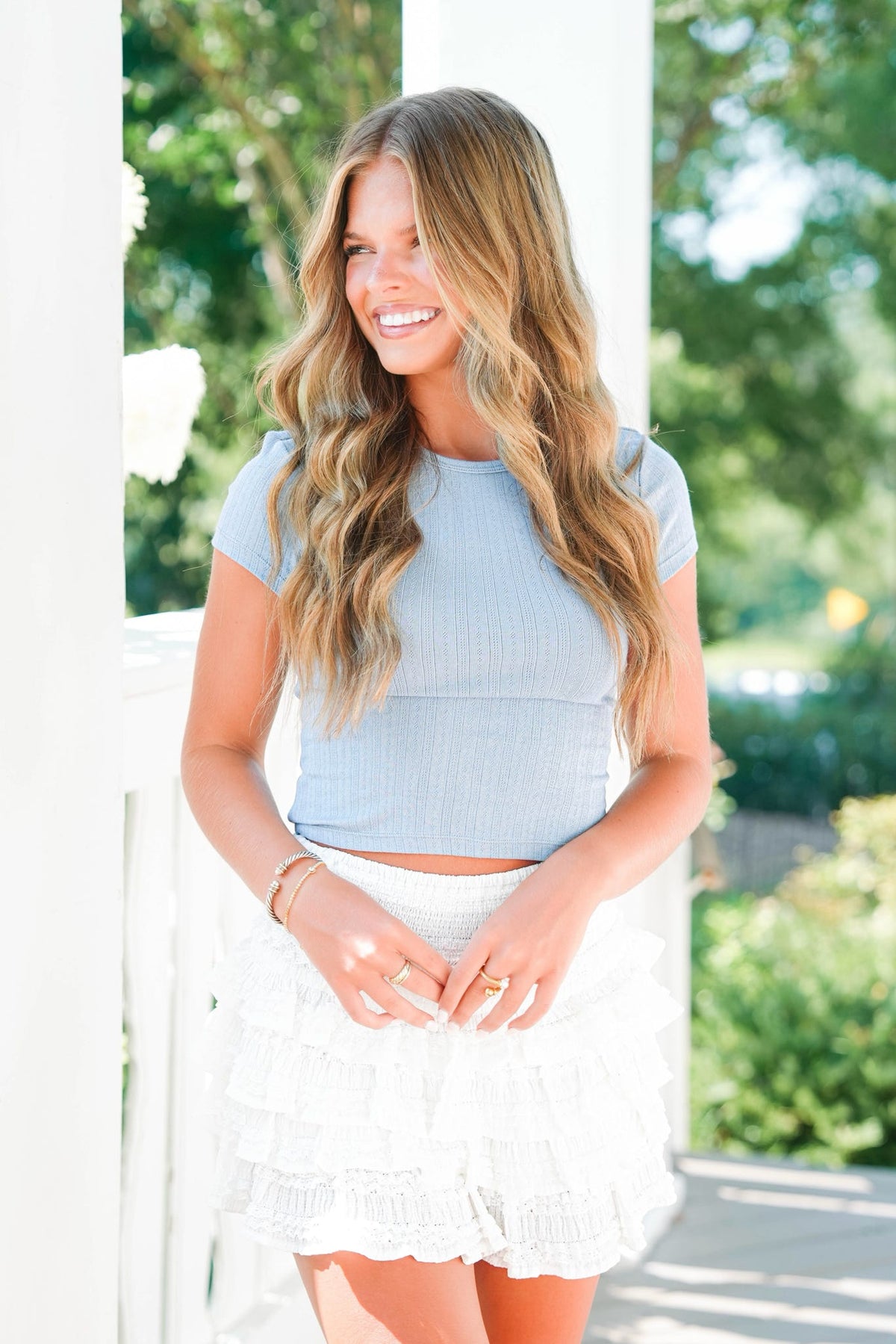 Free People Wait A Minute Baby Tee