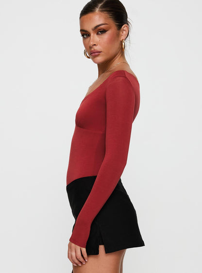Loveydove Bodysuit Burgundy