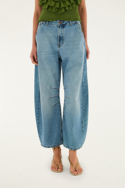 Barrel Denim Pants