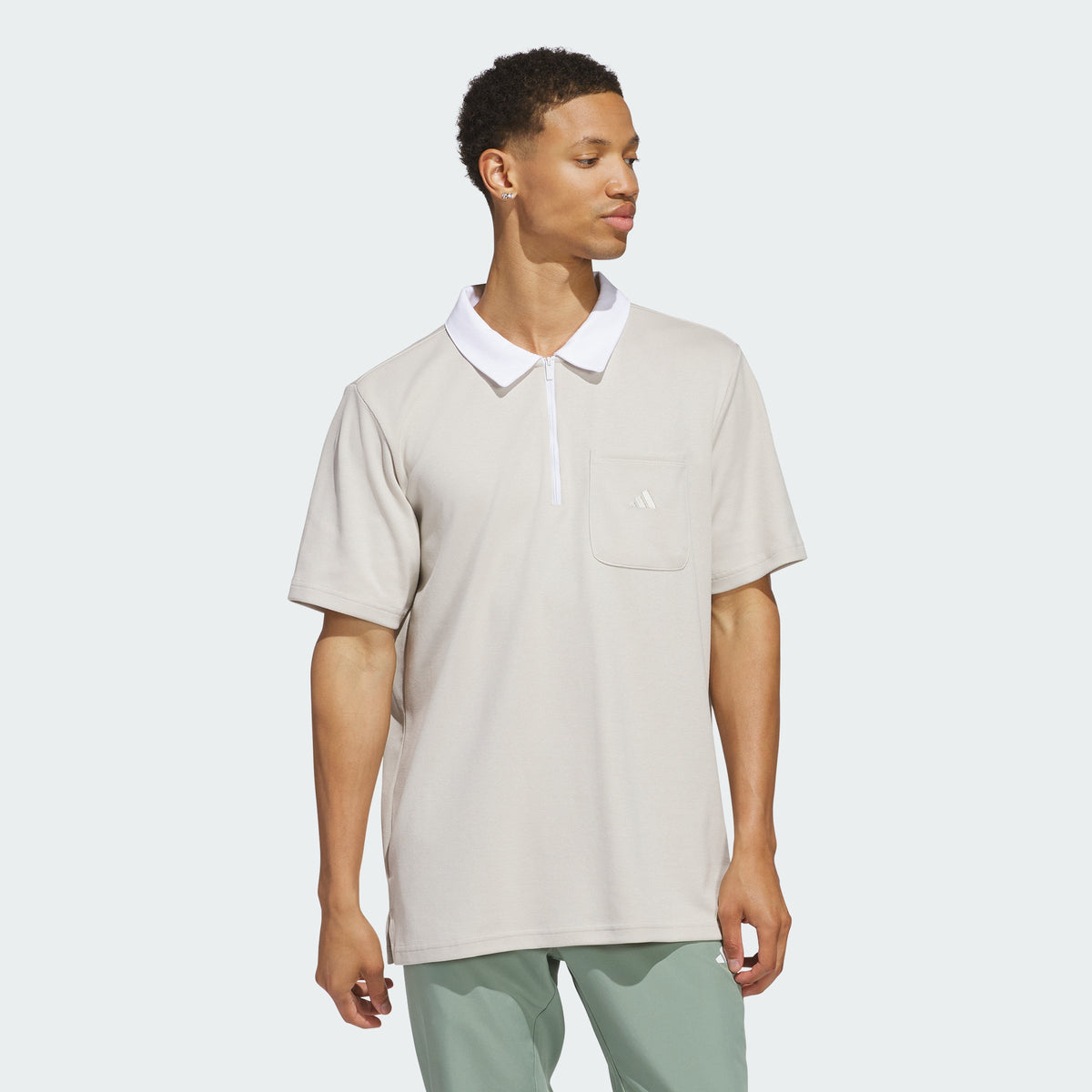 Men's adidas Essentials Quarter-Zip Polo Shirt