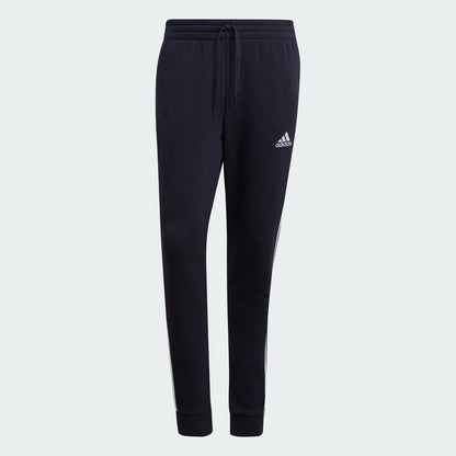 Men's adidas Essentials French Terry Tapered-Cuff 3-Stripes Pants