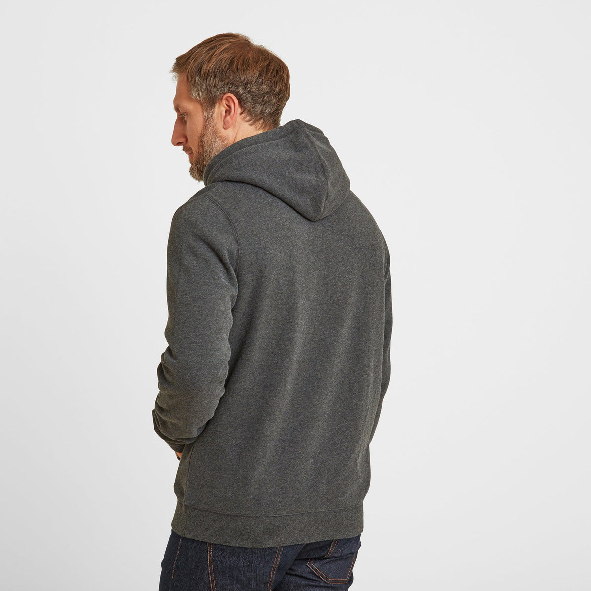 Alden Mens Supersoft Hoody - Dark Grey Marl
