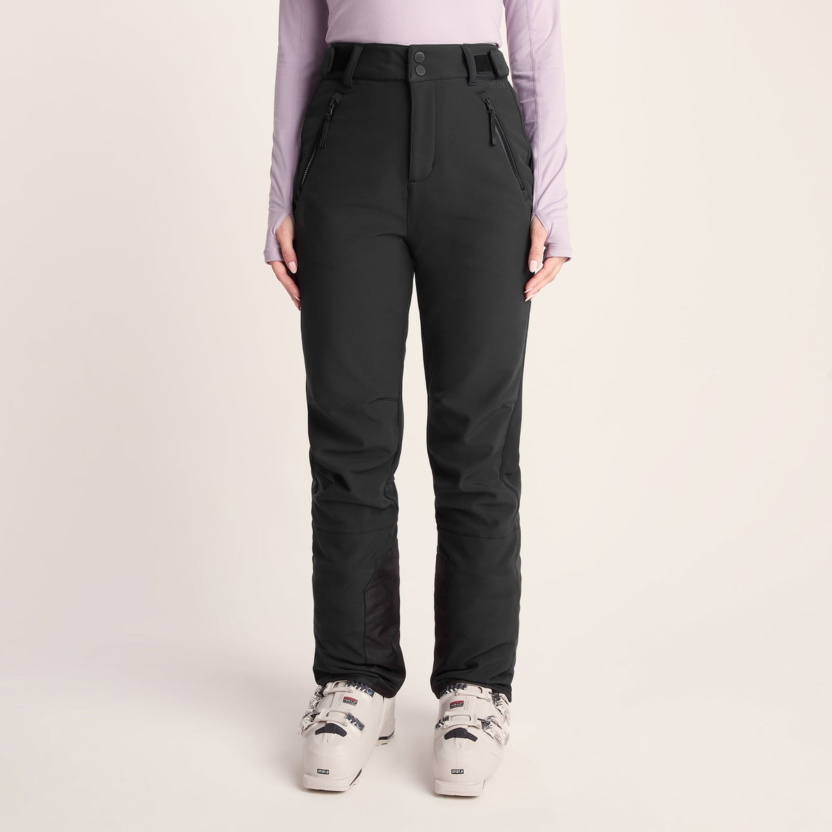 Annecy Womens Softshell Salopettes - Black