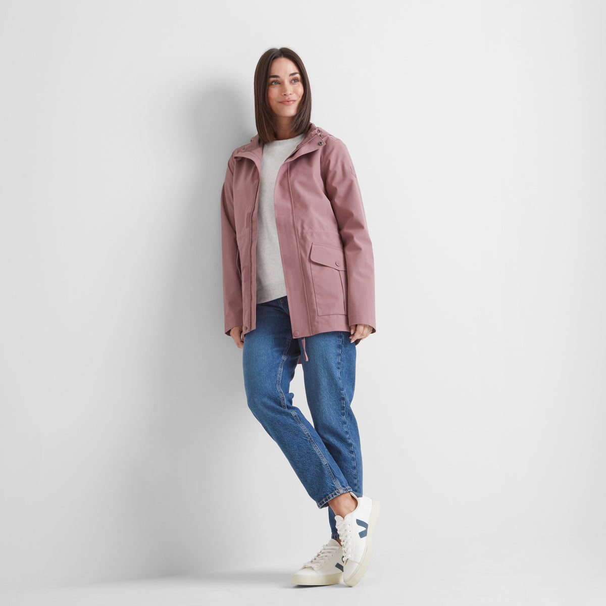Burradon Womens Waterproof Jacket - Mauve