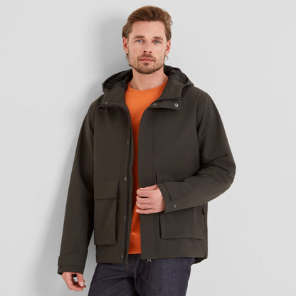 Cason Mens Waterproof Jacket - Washed Black
