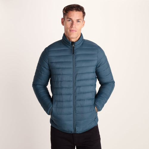 Gibson Mens Insulated Padded Jacket - Lagoon Blue