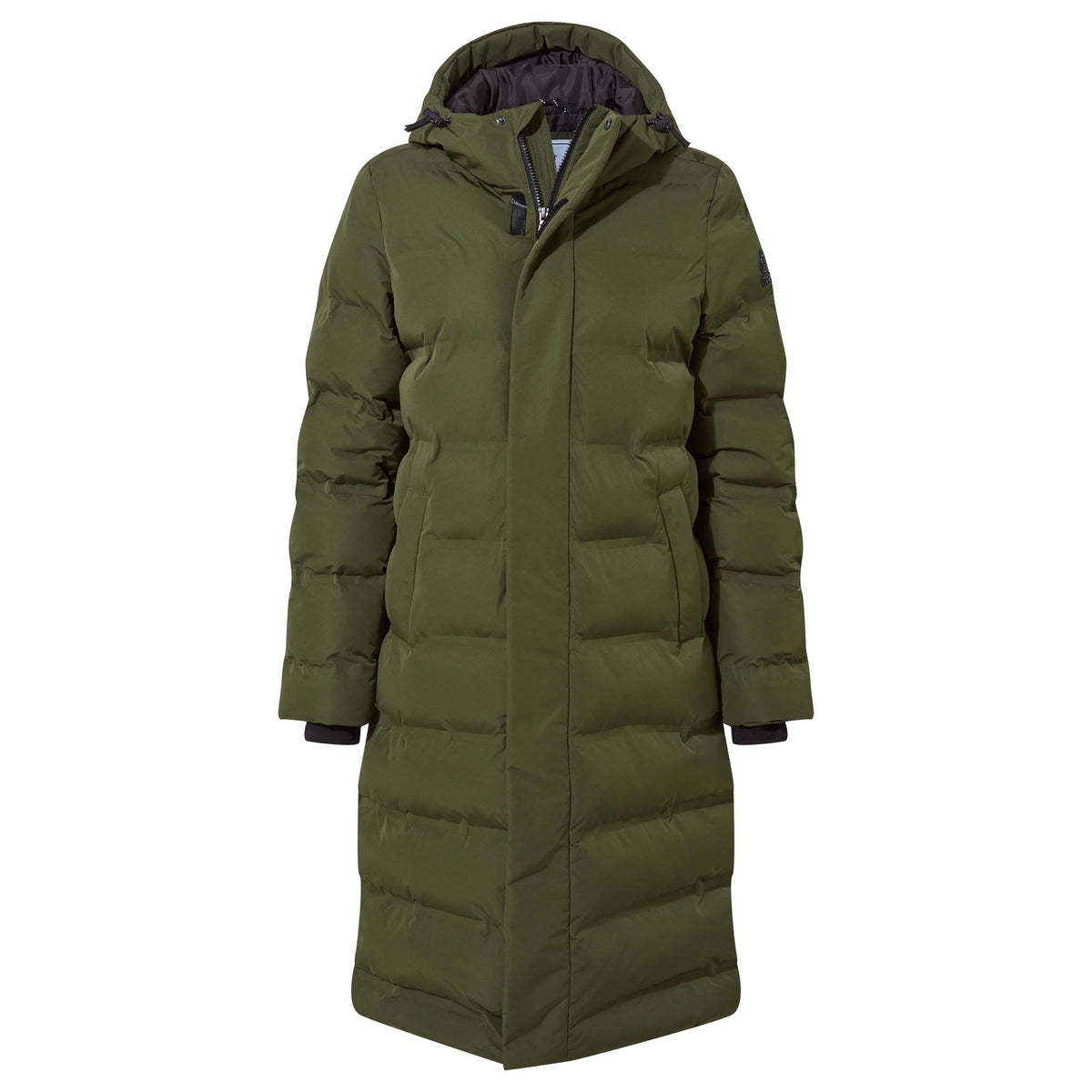Glaston Womens Shower Resistant Insulated Parka - Dark Green