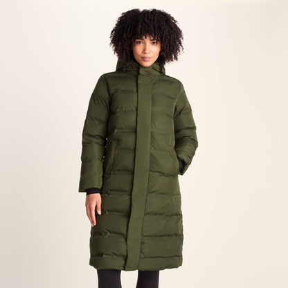 Glaston Womens Shower Resistant Insulated Parka - Dark Green