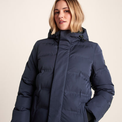 Glaston Womens Shower Resistant Insulated Parka - Dark Indigo