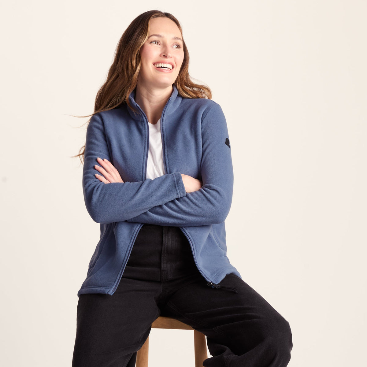 Revive Womens Fleece Jacket - Smokey Blue