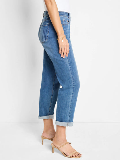 Mid Rise Girlfriend Jeans