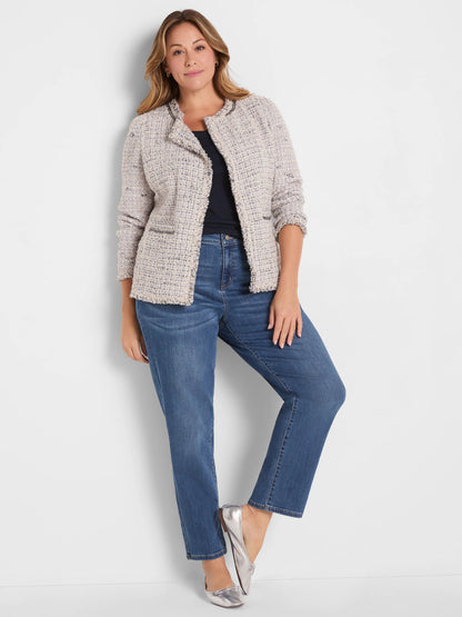 Mid Rise Girlfriend Jeans
