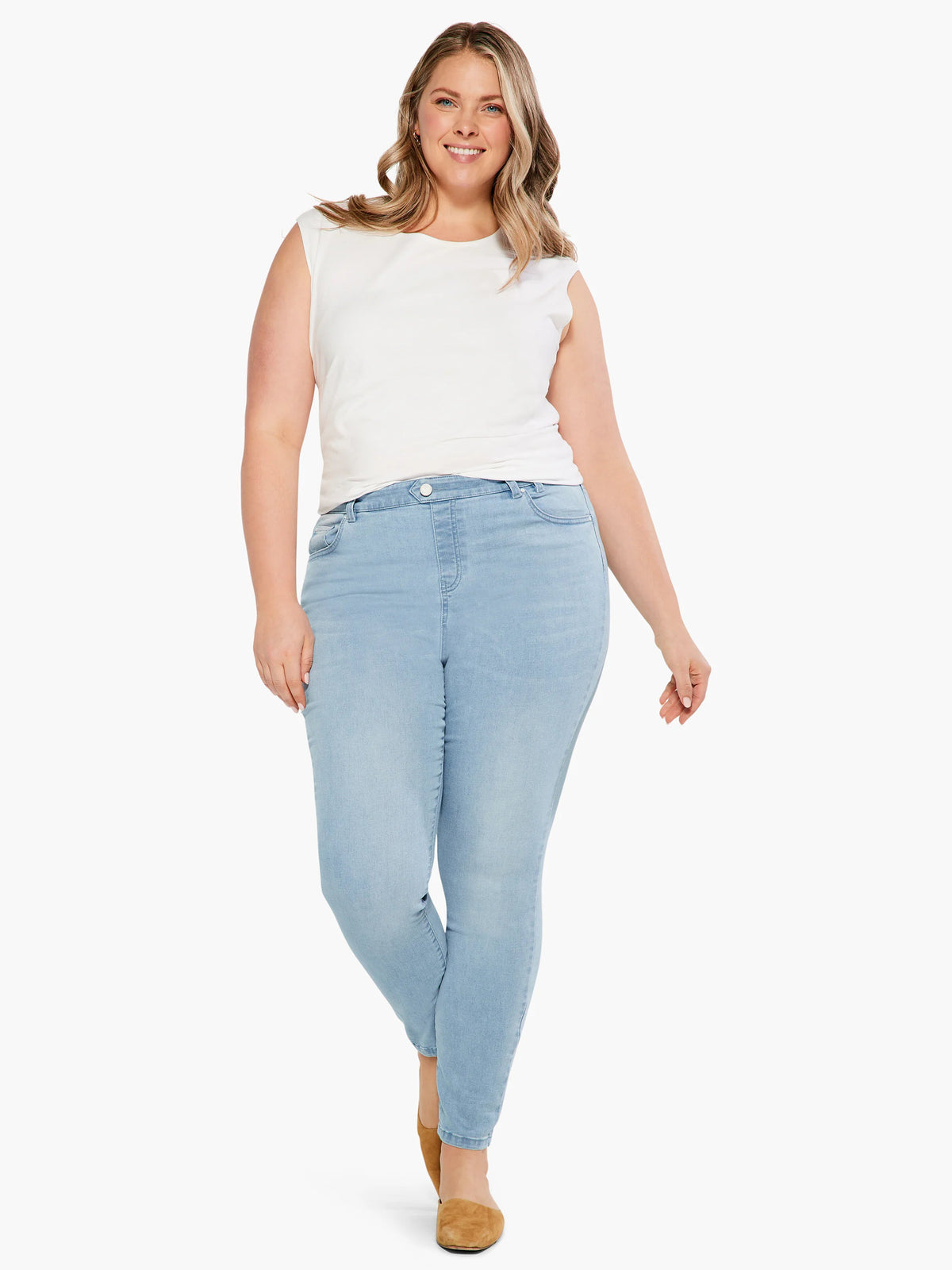 NZ Denim 28" Mid Rise Slim Ankle Jeans