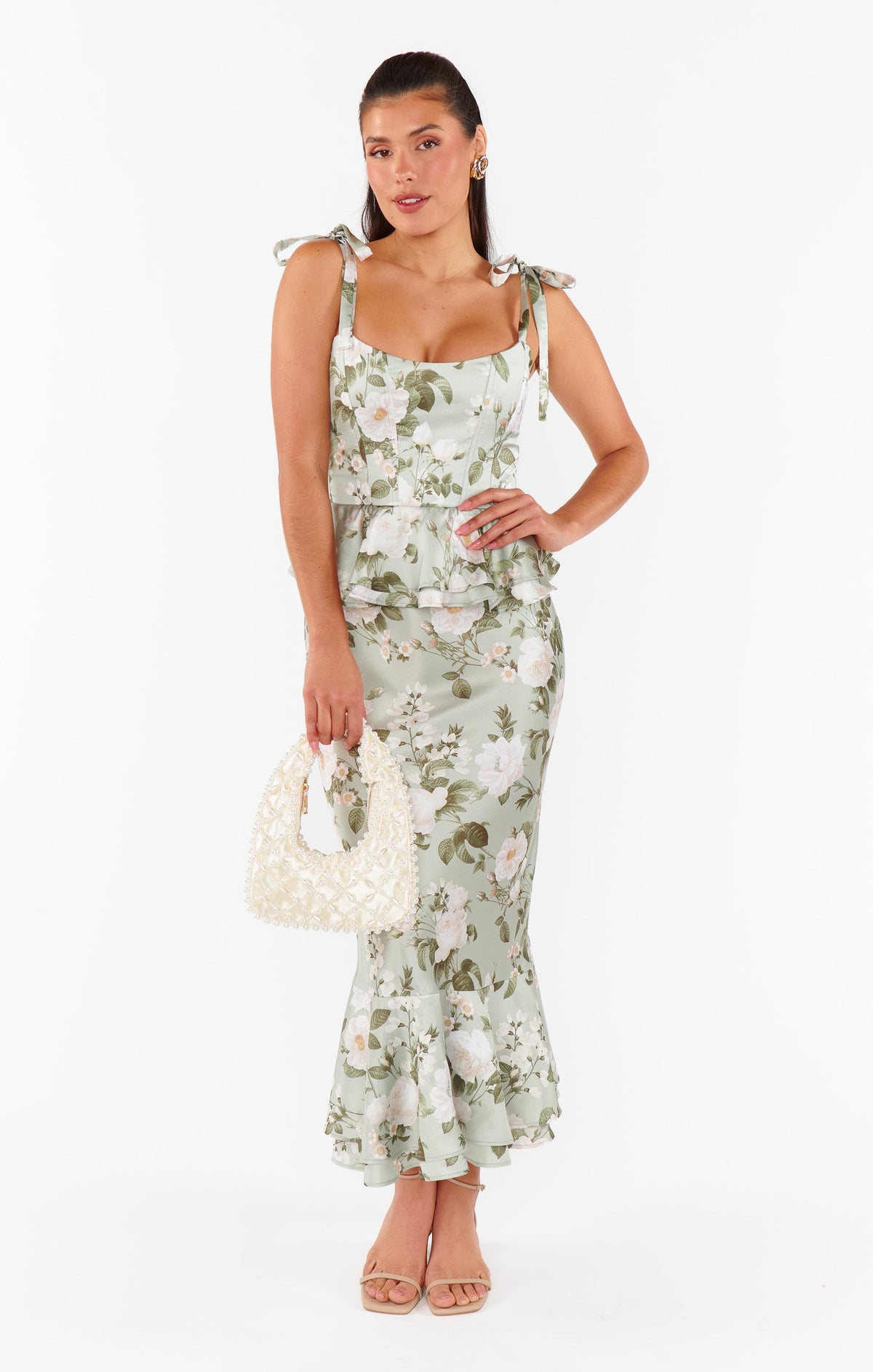 Pauline Peplum Dress ~ Secret Garden