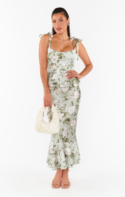 Pauline Peplum Dress ~ Secret Garden