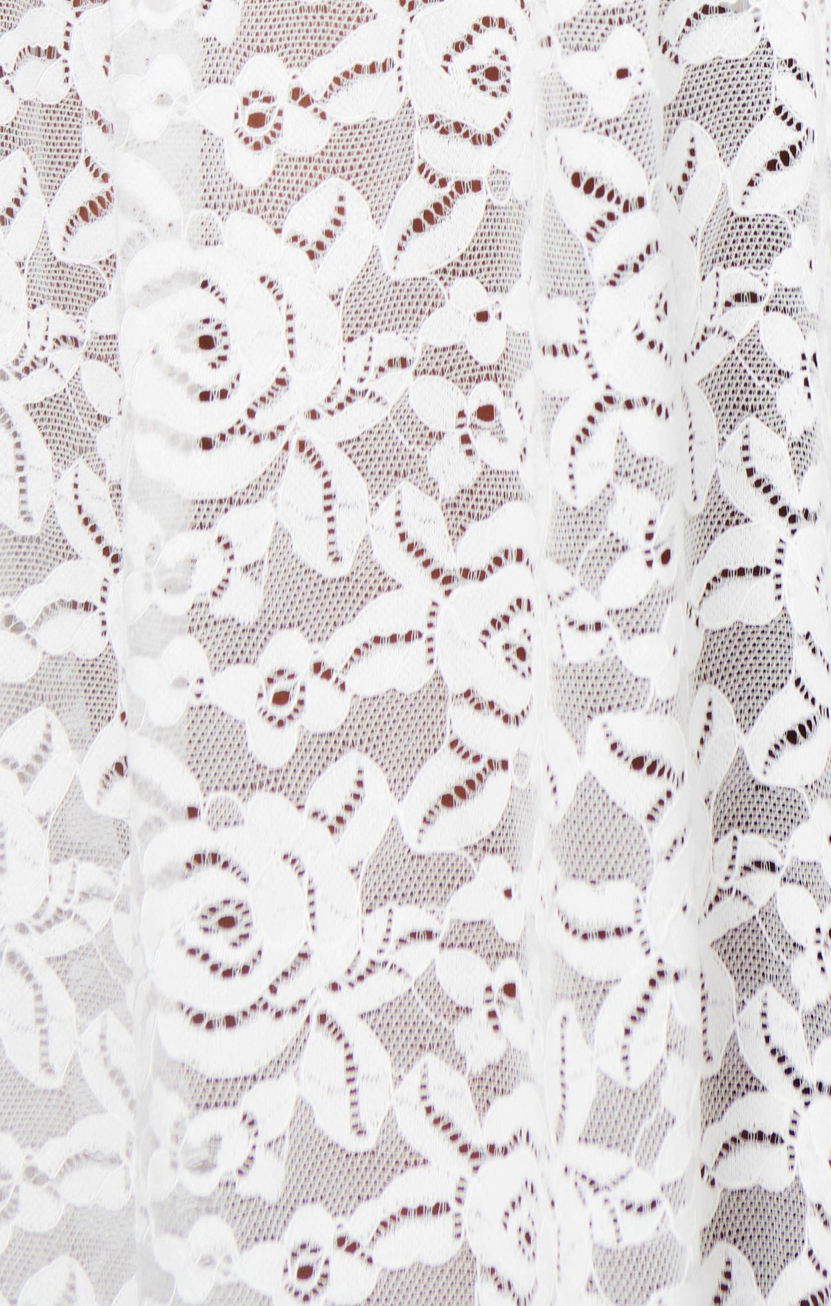 Diana Drop Waist Dress ~ White Lovely Lace