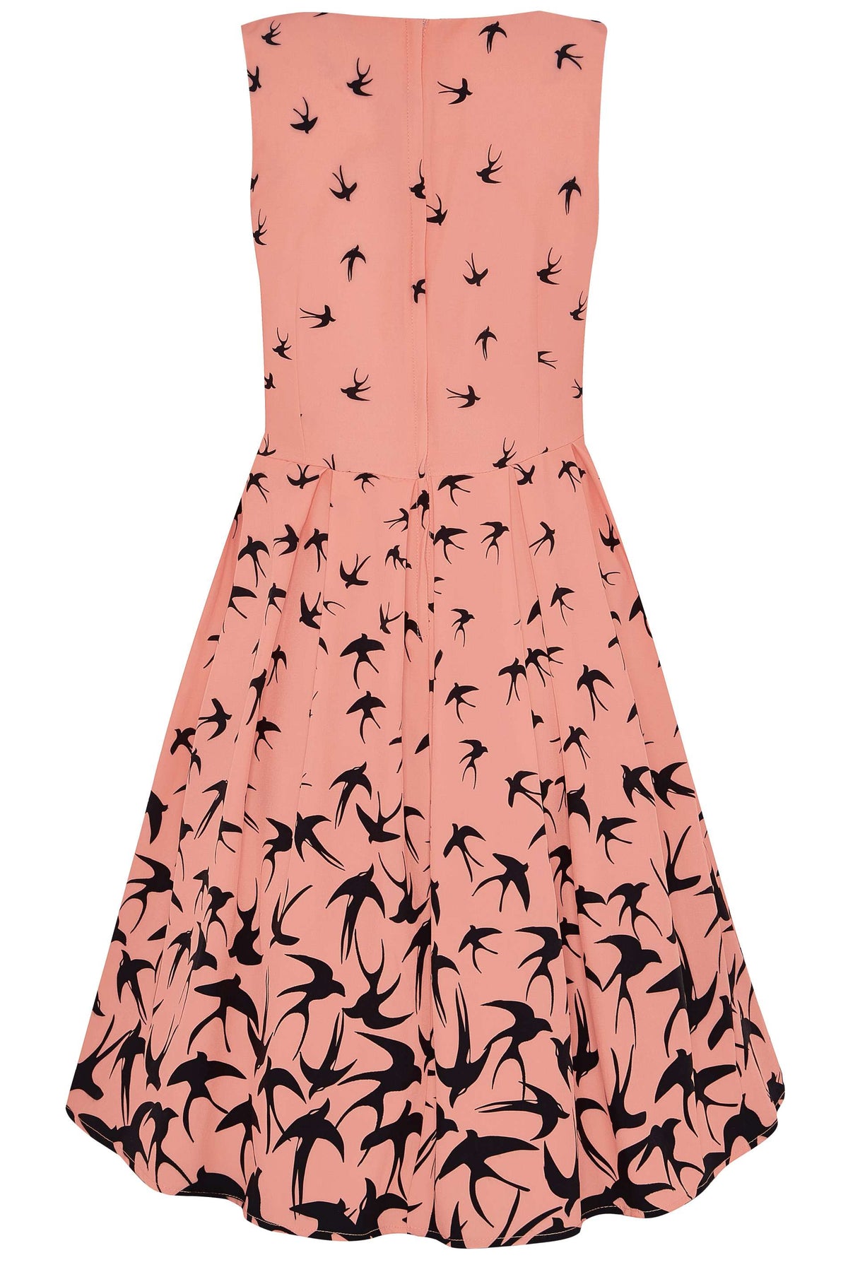 Annie Swing Dress in Pink & Black Raising Swallow Birds