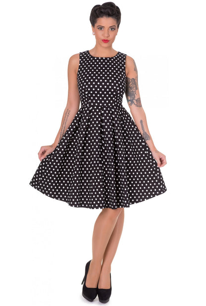 Lola Black and White Polka Dot Dress