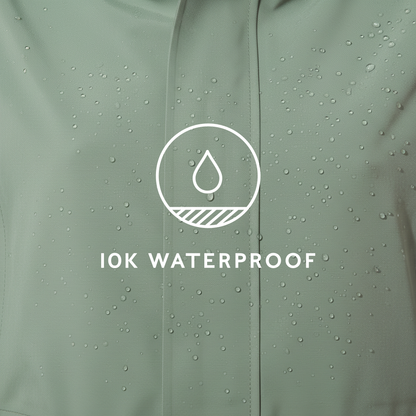 Burradon Womens Waterproof Jacket - Light Forest