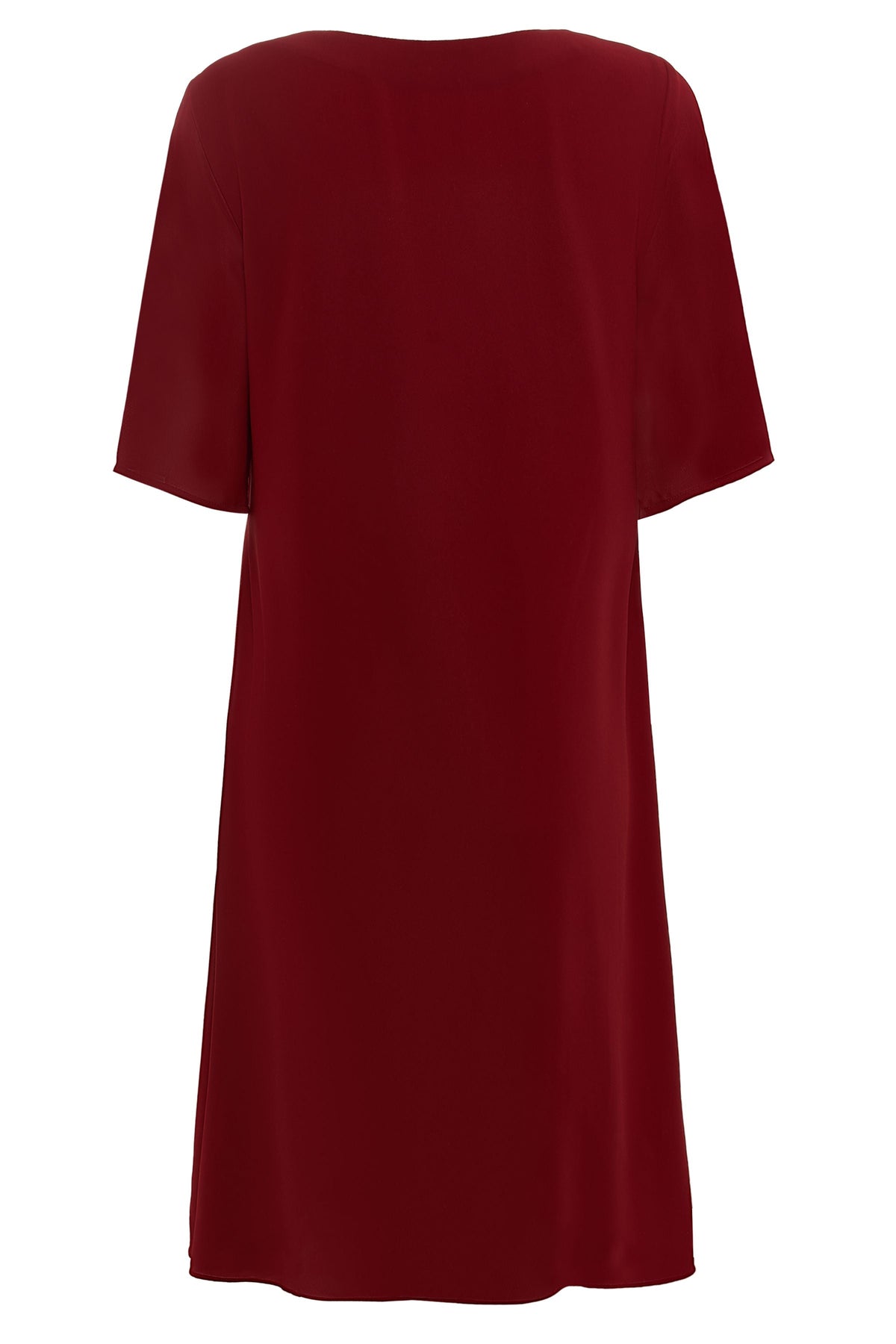 Dora 50's Chiffon dress in Burgundy