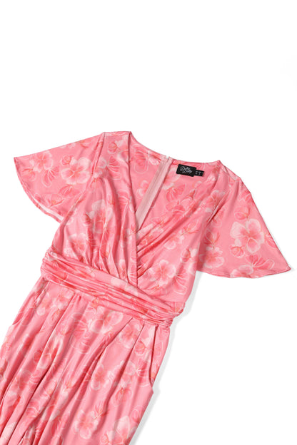Esther Pink Floral Jumpsuit
