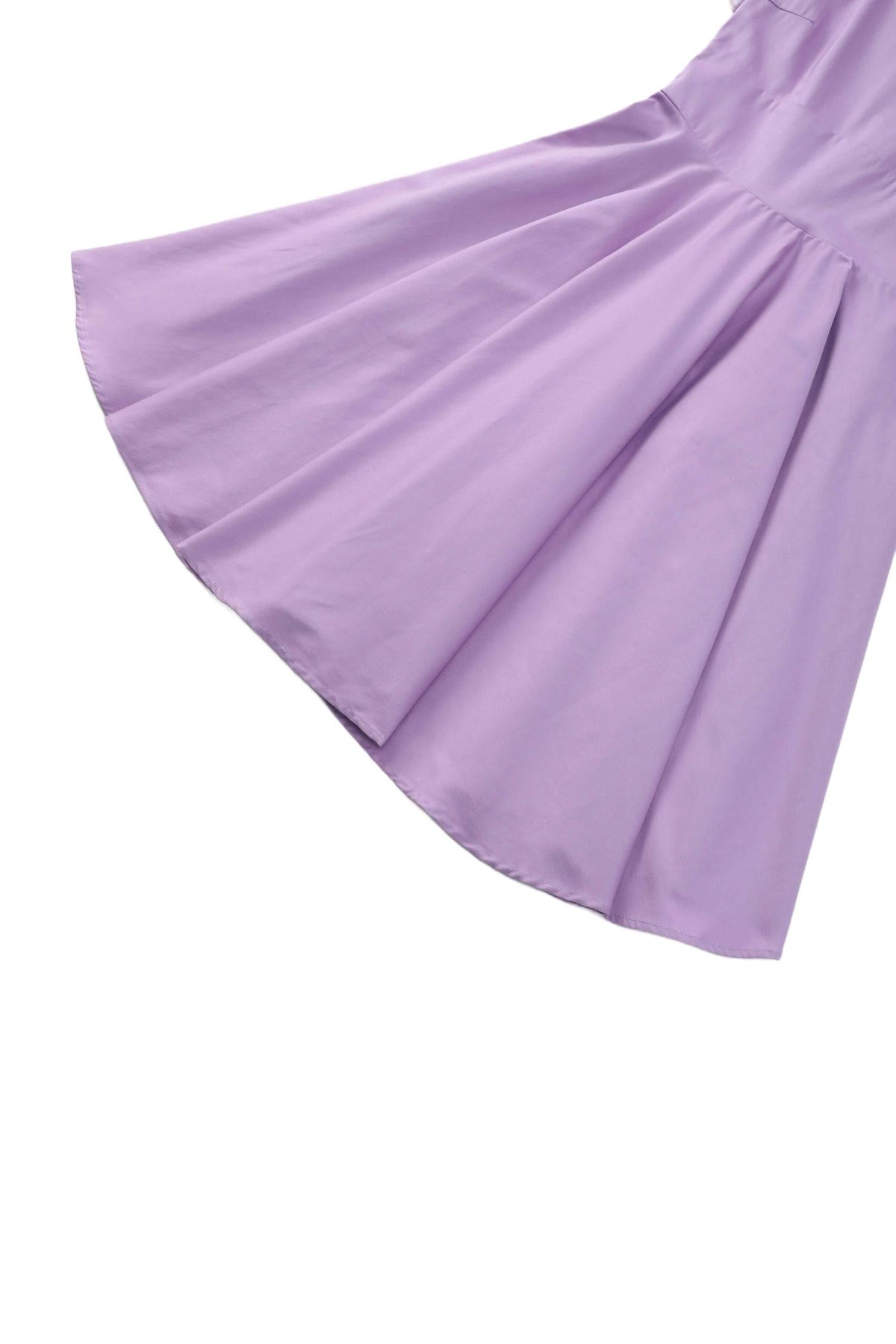 Darlene Lilac Roll Collar Circle Dress