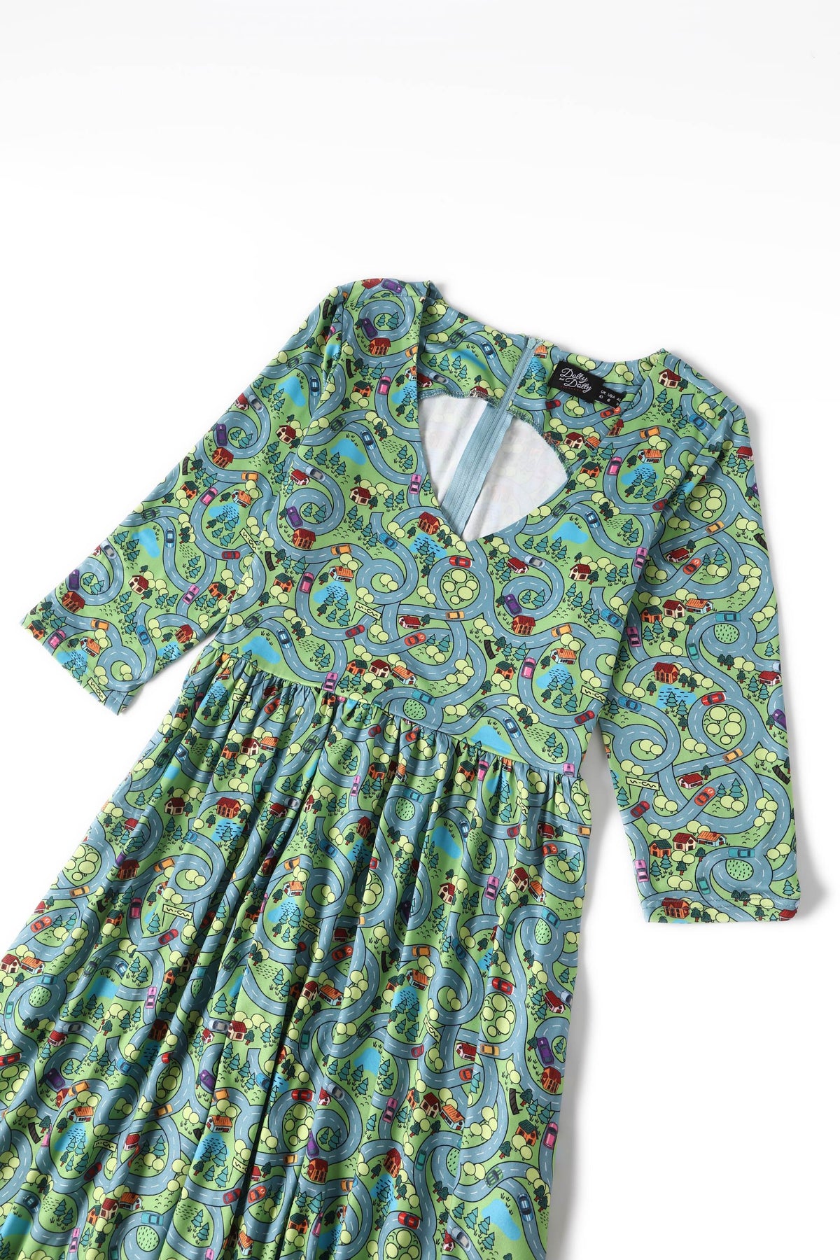 Billie Car Race Track Long Sleeved Dress