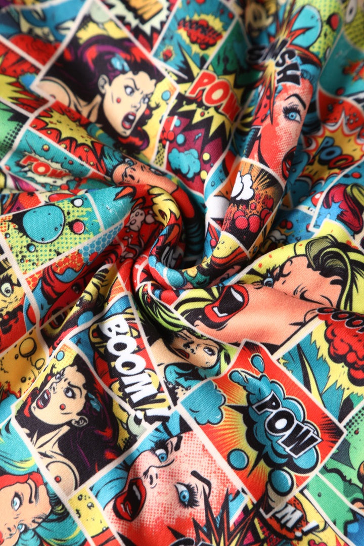 Matilda Comic Wrap Dress