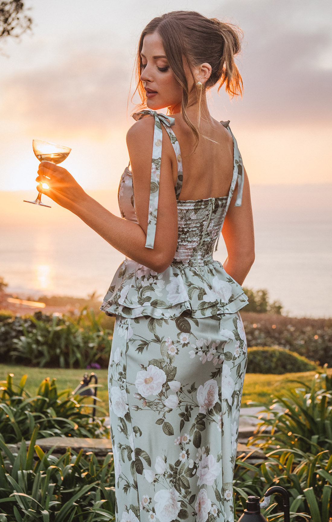 Pauline Peplum Dress ~ Secret Garden