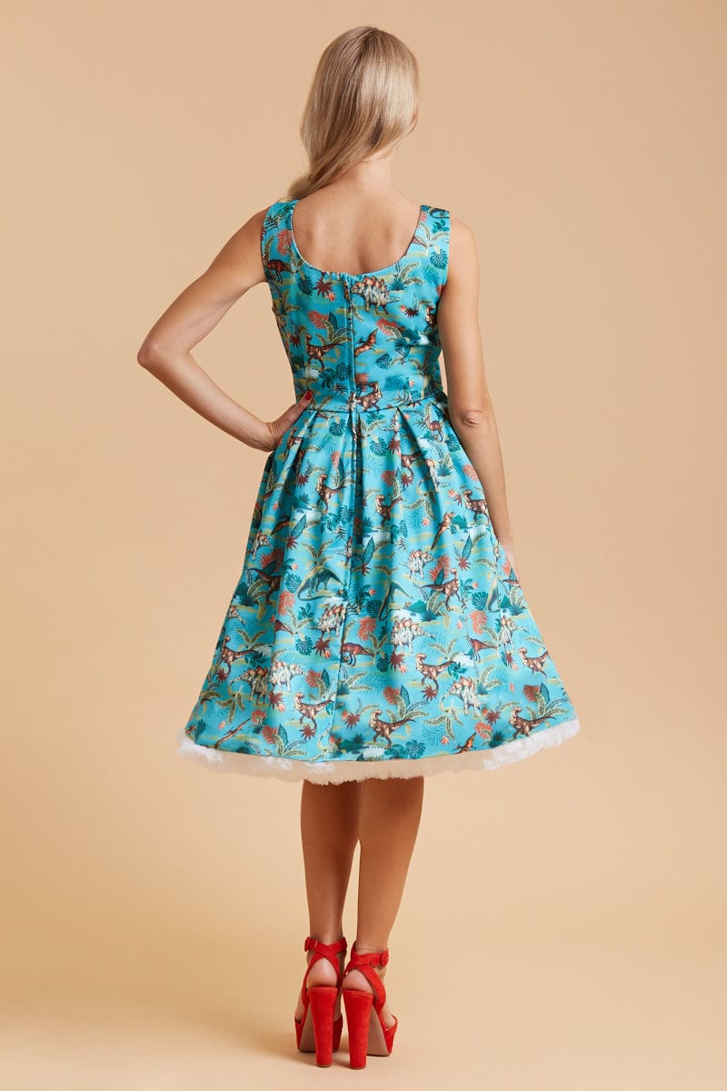 Amanda Dinosaur Swing Dress