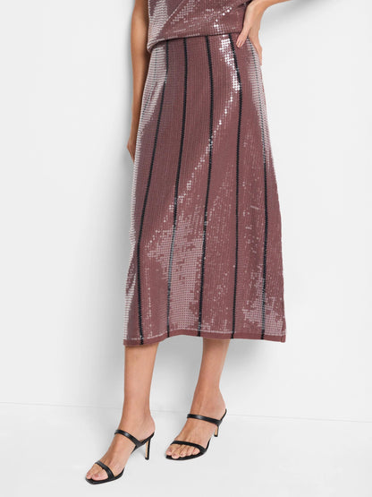 Sequin Knit Skirt
