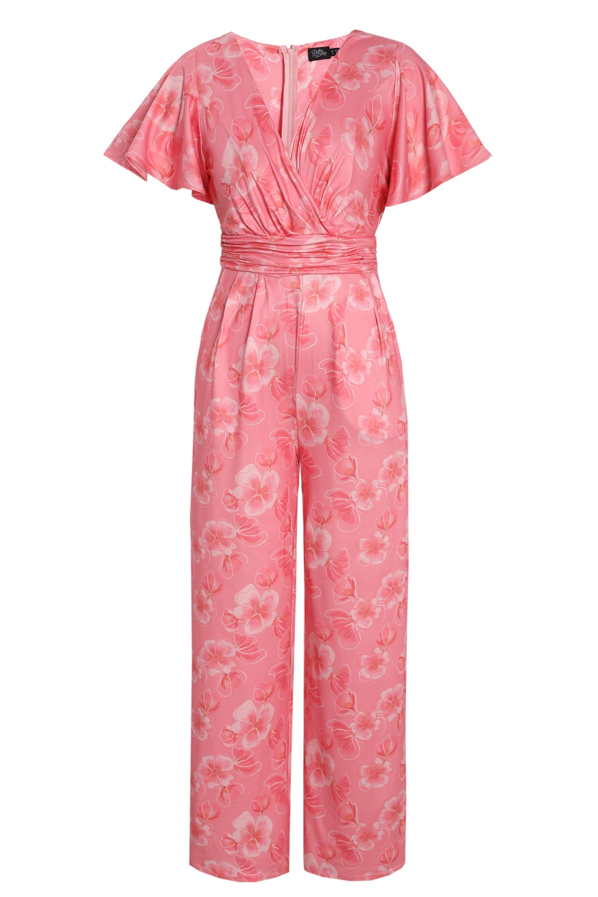 Esther Pink Floral Jumpsuit
