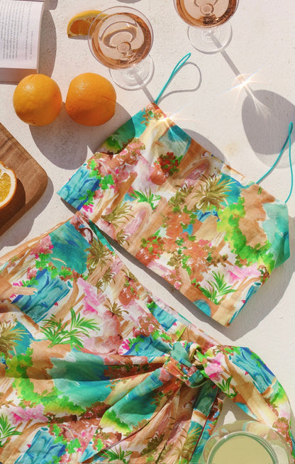 Tula Top ~ Palermo Spritz Linen