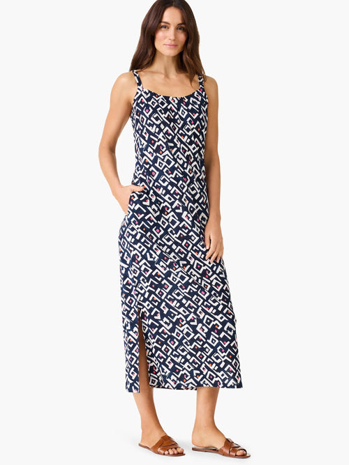 Indigo Angles Dress